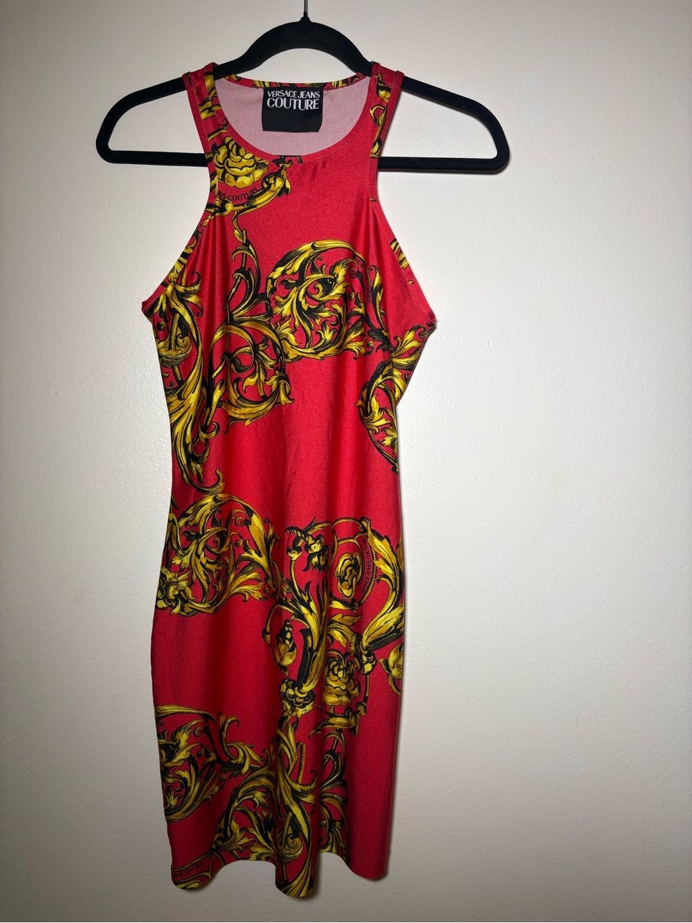 Authentic Versace Jeans Couture Regalia Baroque Print Mini Dress Certified US8 - Picture 13 of 16